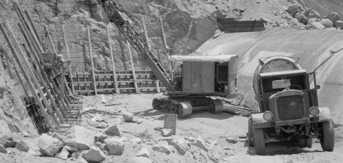 El Capitan - Construction of Channel Spillway in 1934