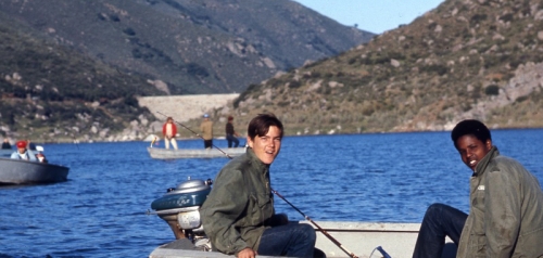 Fishing on San Vicente Reservoir in 1988