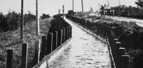 Driving Alongside the San Diego Flume in 1905