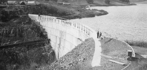 Upper Otay Dam and Reservoir in 1918