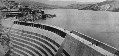 Barrett Dam and Reservoir in 1922