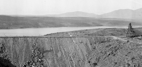 Original Earthen Lower Otay Dam and Reservoir