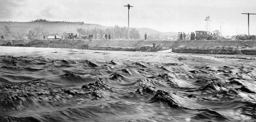 San Diego River at Old Town, 1916 Flood