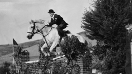 Equestrian Jumping at 1937 La Jolla Hunter Trials