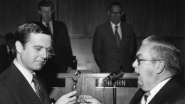 Changing Mayors in 1971 - Frank Curran to Pete Wilson