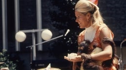 Joan Embery with Monkeys and the Zoo's Birthday Cake
