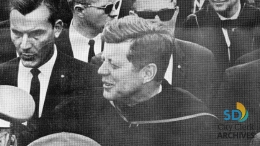 President Kennedy at 1963 San Diego State Commencement