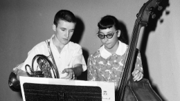 French Horn and Bass Musicians, 1959 San Diego Youth Symphony