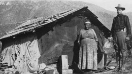 Bessenti and Sam on Capitan Grande Indian Reservation in 1912