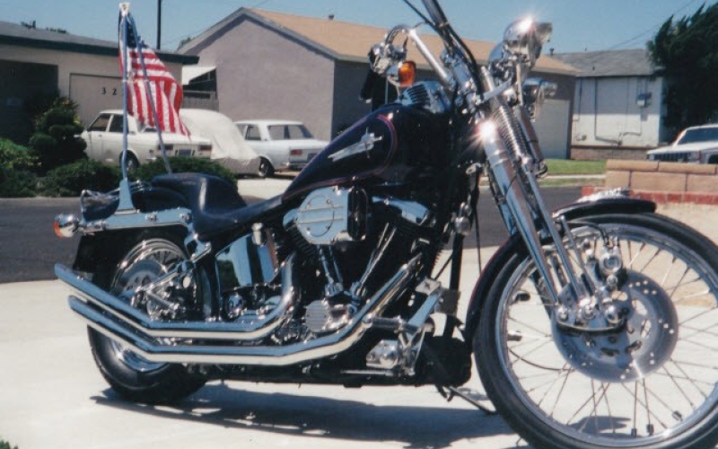 Barry Sandberg Motorcycle - License Plate Number: HARLYD