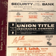 San Diego City Directory, circa 1959