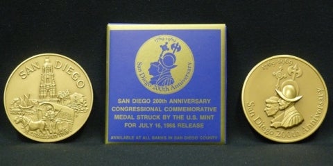 San Diego 200th Anniversary Commemorative Coins | City of San