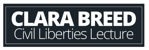 Clara Breed Civil Liberties Lecture logo in black and white