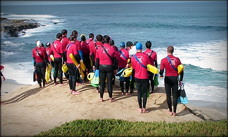 Photo of lifeguard tryouts