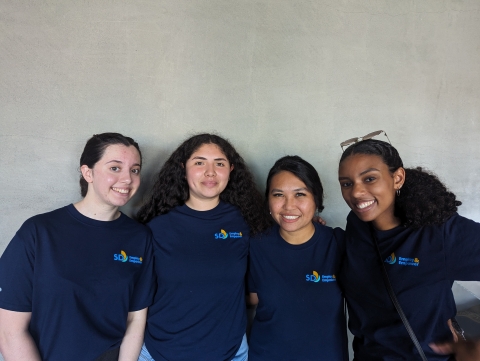 Four summer civic internship program participants posing for a picture