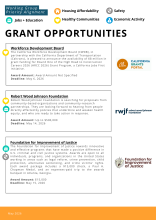 May 2026 newsletter grant opportunities