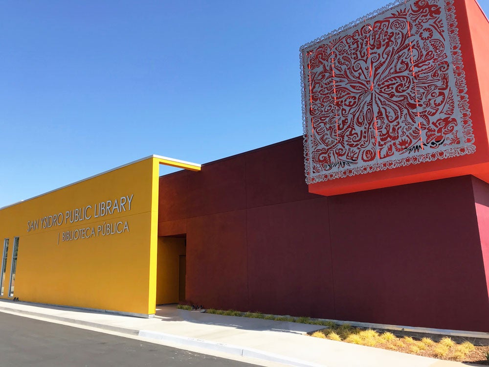 Front area outside the San Ysidro Library