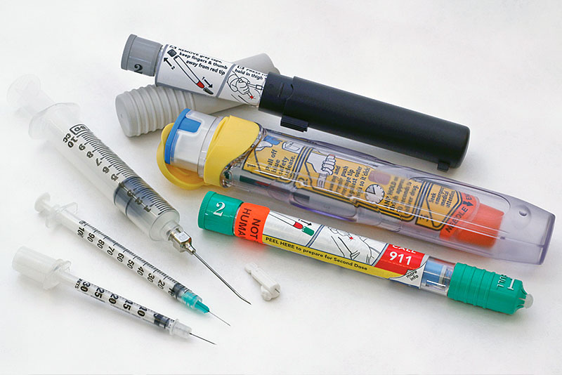 Two syringes