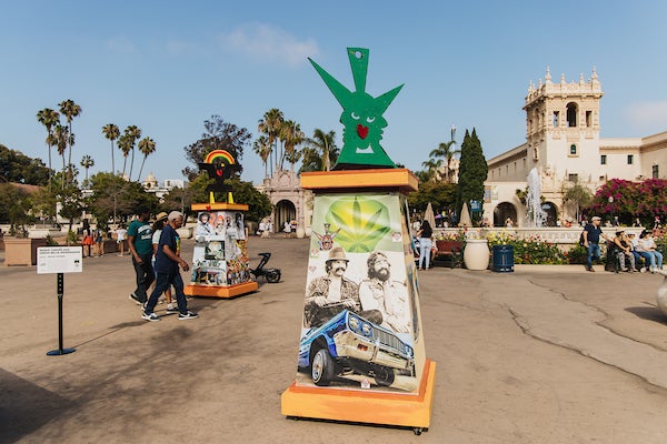 Toltec Totems on display at Balboa Park