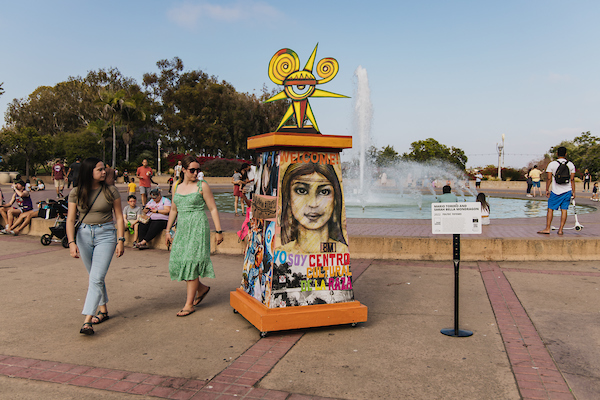 A Toltec Totem on display at Balboa Park