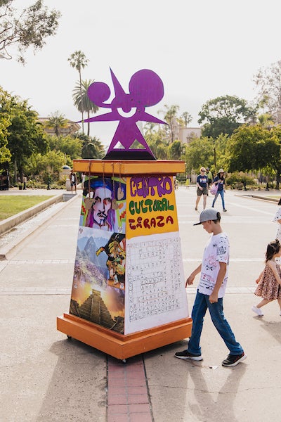 A Toltec Totem on display at Balboa Park