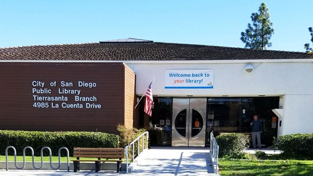 Front area outside the Tierrasanta Branch Library