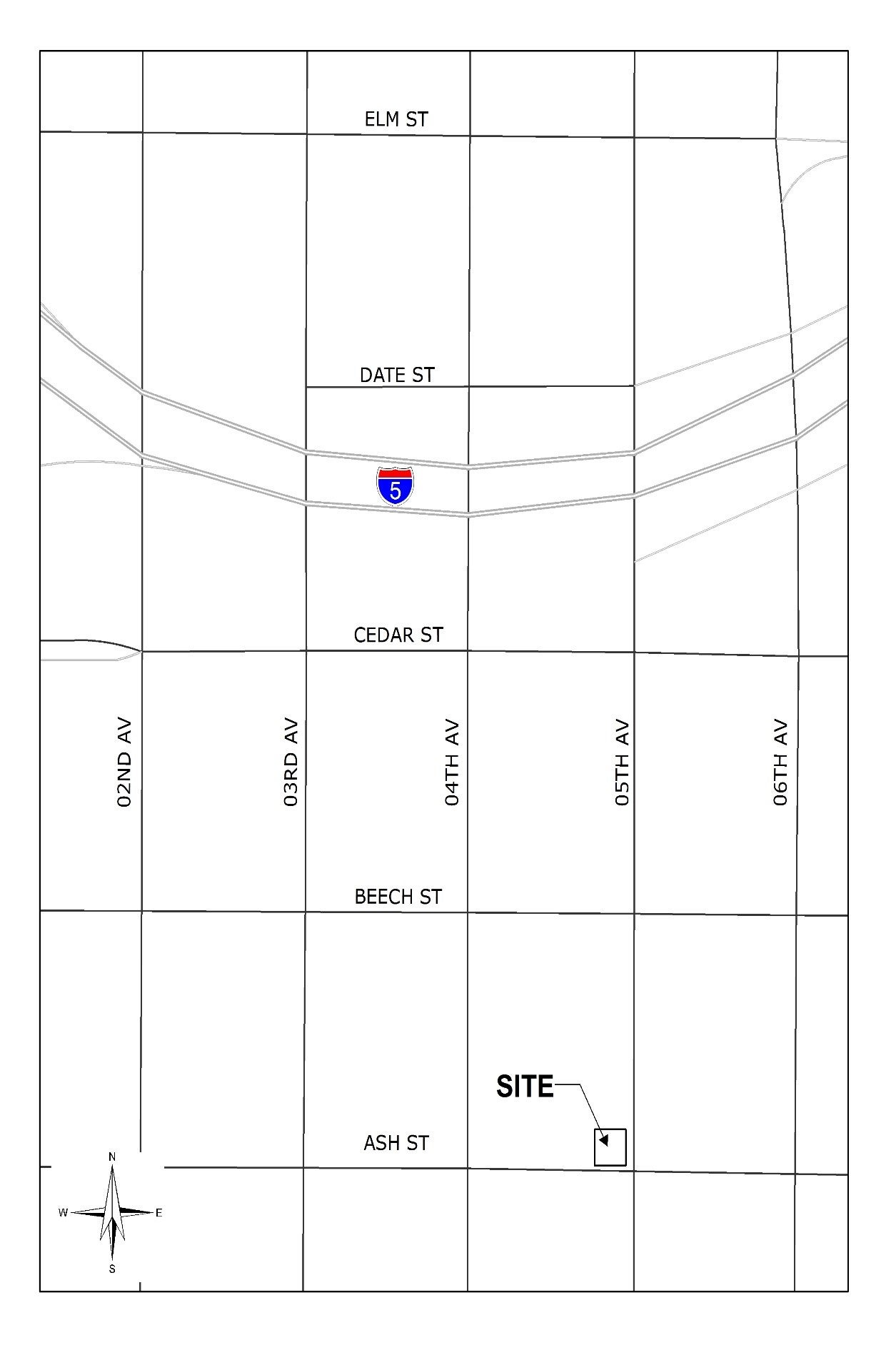 Typical vicinity map