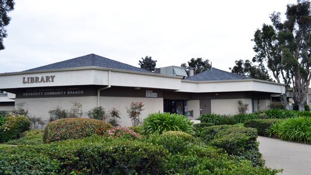 Front area outside the University Community Library