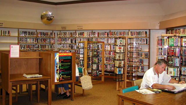 Reading area at the University Community Library