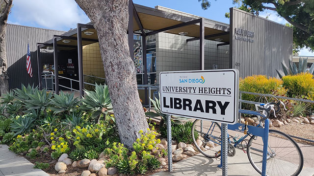 Front area outside the University Heights Library